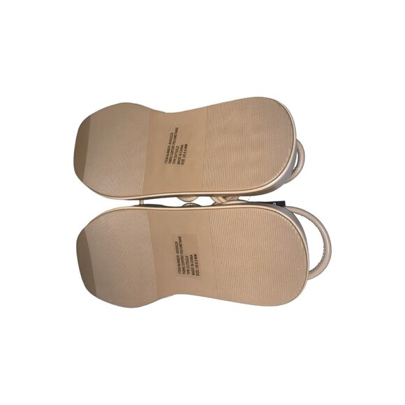 Torrid Tie Ankle Strappy Flatform Sandals Camel Size 8.5 Extra Wide Width - Picture 10 of 11